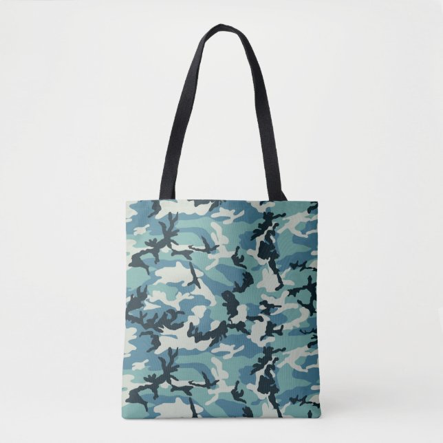 Winter Camo Pattern Tote Bag (Front)