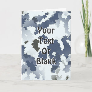 Winter Camouflage Card