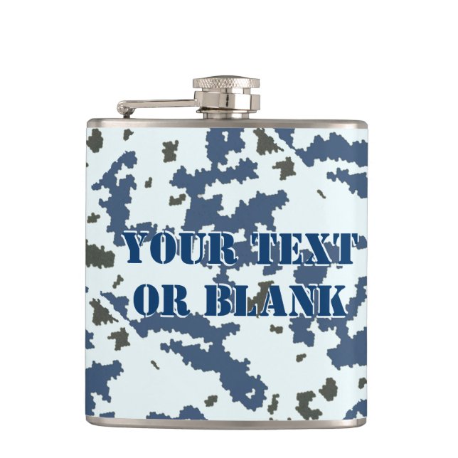 Winter Camouflage Hip Flask (Front)