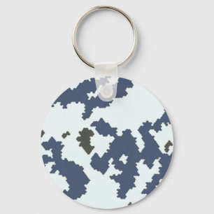 Winter Camouflage Key Ring