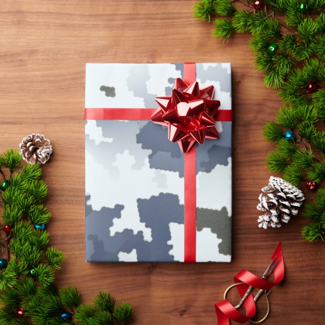 Winter Camouflage Wrapping Paper (Holiday Gift)