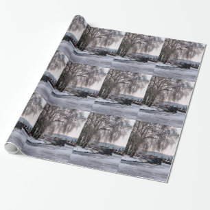 WINTER CANAL WRAPPING PAPER