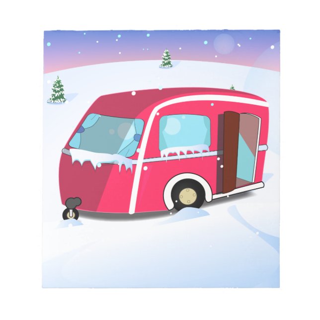 Winter Caravan Notepad (Front)