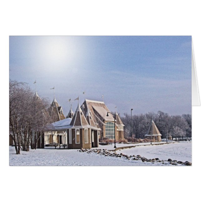 WINTER CARD: Lake Harriet "Bandshell & Pavilion"_ (Front Horizontal)