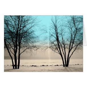 WINTER CARD: Lake Harriet, "Dusk", Mpls., MN_