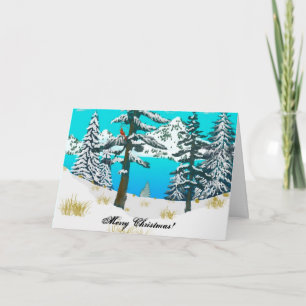 Winter Cardinal Holiday Card