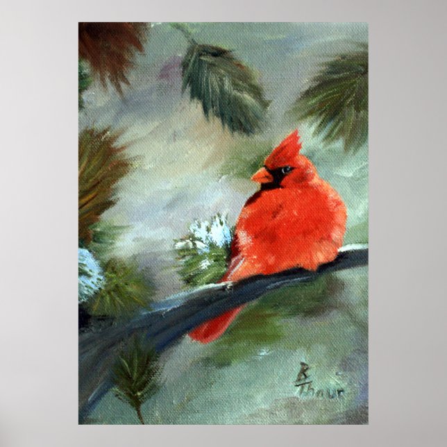 Winter Cardinal Poster (Front)
