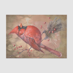 Winter Cardinal Tissue Paper