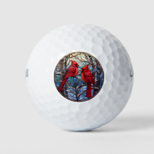 Winter Cardinals Golf Balls