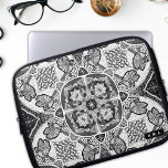 Winter Cardinals Mandala Laptop Sleeve<br><div class="desc">Looking for a stylish and personalised laptop case that will keep your device protected while also showcasing your unique style? Look no further than our hand-drawn winter birds mandala laptop case! Featuring a beautiful and intricate design of Christmas cardinals and poinsettia flowers patterned in a mandala, this beautiful tech accessory...</div>