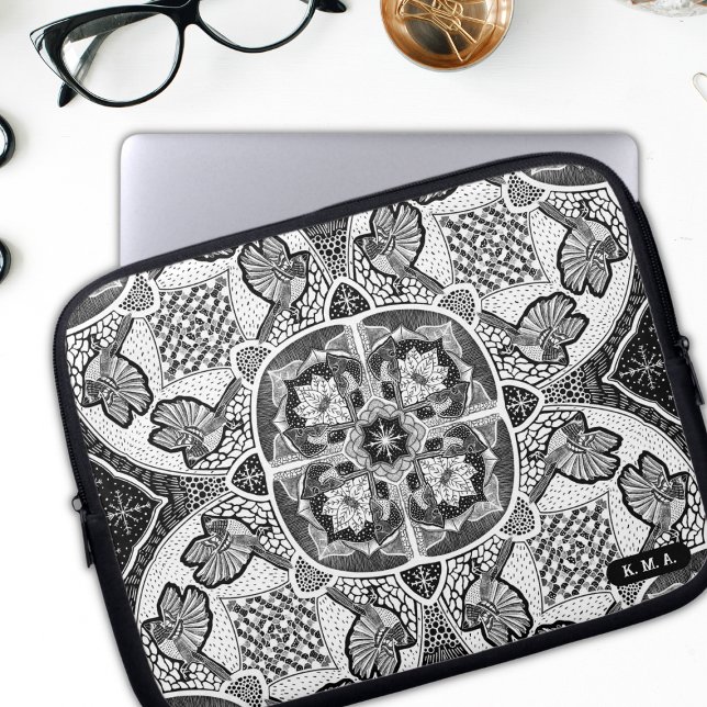 Winter Cardinals Mandala Laptop Sleeve (Creator Uploaded)