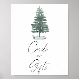 Winter CARDS AND GIFTS Poster