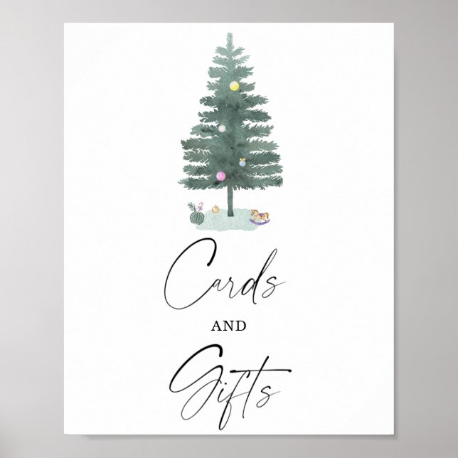 Winter CARDS AND GIFTS Poster (Front)