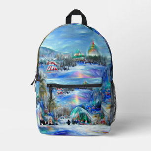 Winter Carnival  Printed Backpack