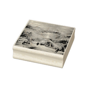 Winter Carnival  Rubber Stamp