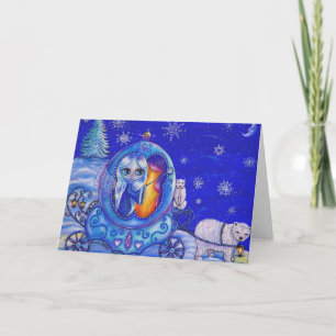 Winter Carriage Ride Card