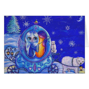 Winter Carriage Ride Card