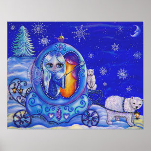 Winter Carriage Ride Poster