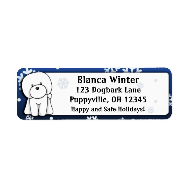 Winter Cartoon Bichon Frise (Front)