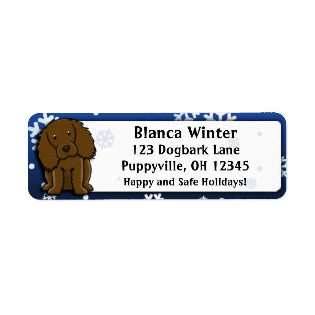 Winter Cartoon Boykin Spaniel (Front)