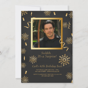 Winter Celebration Photo Invitation