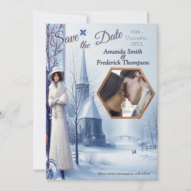 Winter Celebrations in Amsterdam Invitation (Front)