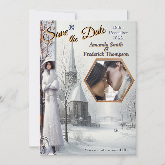 Winter Celebrations in Amsterdam Invitation (Front)