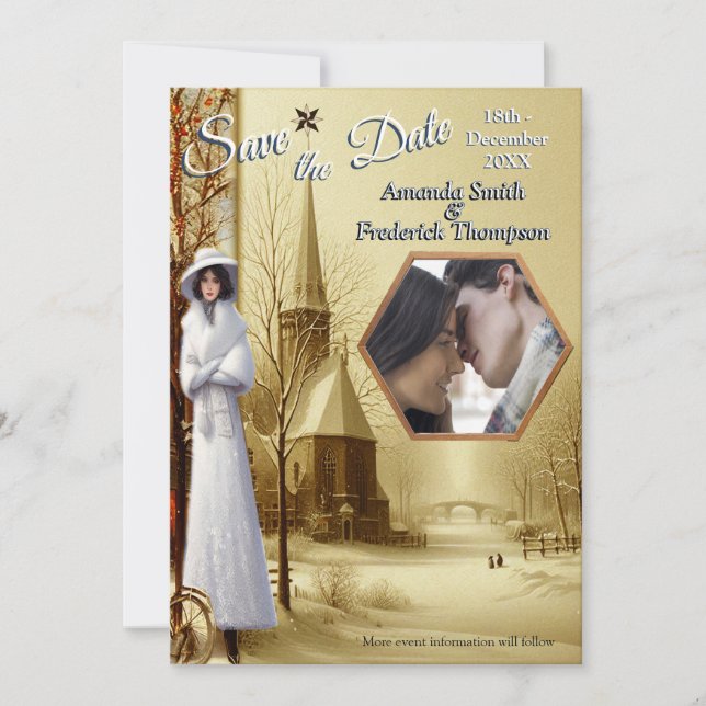 Winter Celebrations in Amsterdam Invitation (Front)