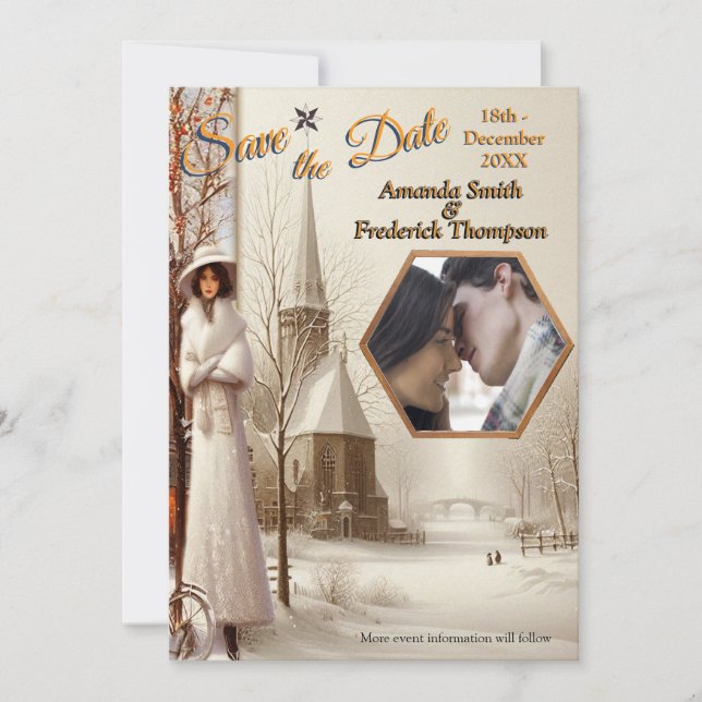 Winter Celebrations in Amsterdam Invitation (Front)