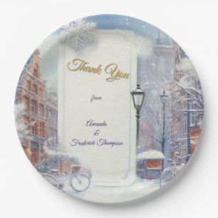 Winter Celebrations in Amsterdam Paper Plate