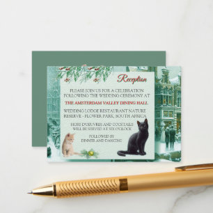 Winter Celebrations in the Snow, with Kittens Enclosure Card
