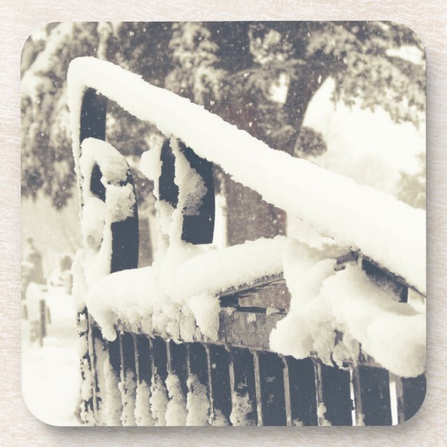 Winter Cemetary Gate Coaster (Front)
