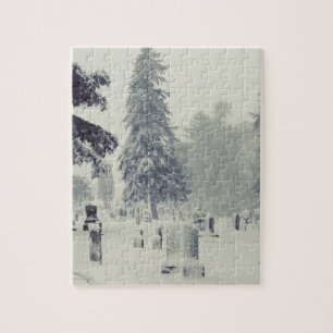Winter Cemetery Jigsaw Puzzle