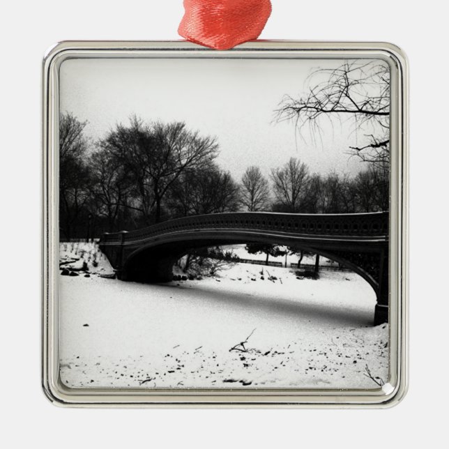 Winter Centeral Park NYC. Metal Tree Decoration (Front)