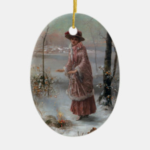 Winter Ceramic Tree Decoration