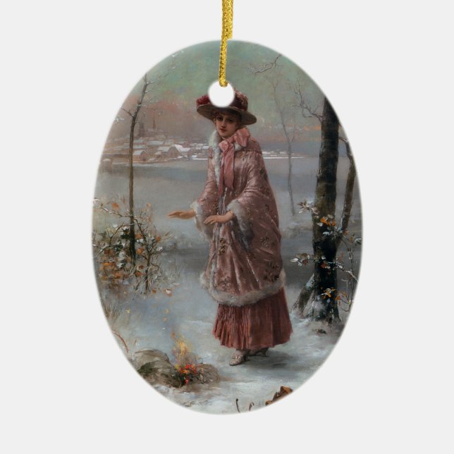 Winter Ceramic Tree Decoration (Front)