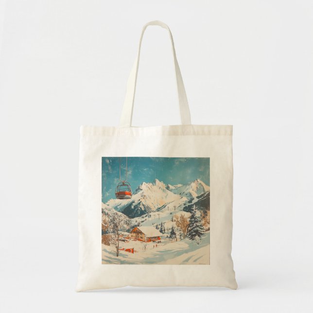 Winter Chalet Escape Tote (Front)