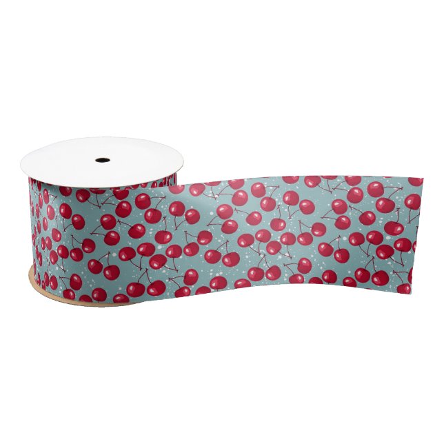 Winter cherry.  satin ribbon (Spool)