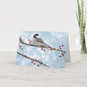 Winter Chickadee Card