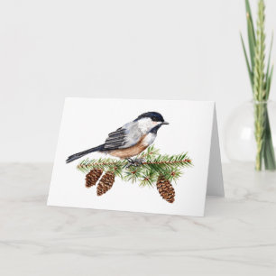 Winter Chickadee Card