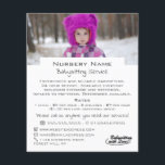 Winter Child, Babysitter, Daycare, Nursery Advert Flyer<br><div class="desc">Winter Child,  Babysitter,  Daycare,  Nursery Advertising Flyer by The Business Card Store.</div>