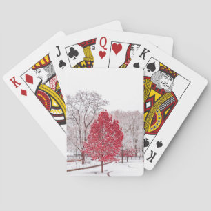 winter christmas 89 playing cards