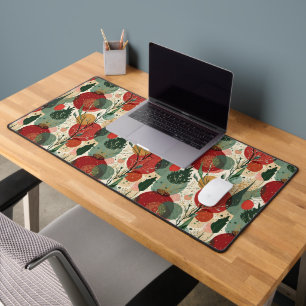 Winter / Christmas Abstract Tiled Art Desk Mat