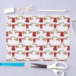 Winter Christmas Baby Girl Boy Clothesline Tissue Paper