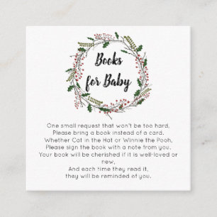 Winter Christmas Books for baby Enclosure Card