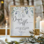 Winter Christmas bubble elegant diaper raffle Poster<br><div class="desc">Winter Christmas bubble elegant diaper raffle Poster. "Baby it's cold outside" gender neutral baby shower decoration.
Matching items available.</div>