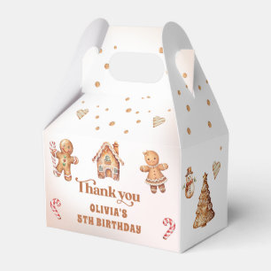 Winter Christmas Cookie Christmas Birthday Party Favour Box