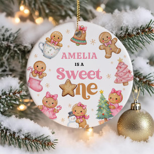 Winter Christmas Cookies Birthday Party Ceramic Tree Decoration