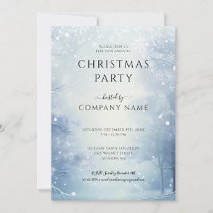 Winter Christmas Corporate Holiday Party Invitation