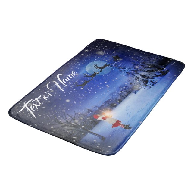 Winter Christmas Kitchen Bath Rug Mat Home (Angled)